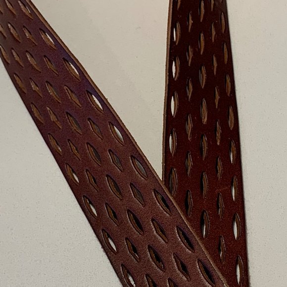 Ann Taylor Wide Brown Leather Belt main image 4